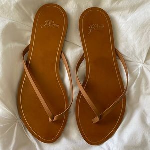 J. Crew flip flops